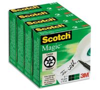 SCOTCH Lot de 4 rubans Magic 810 19mmx33mm