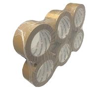 Scotch - Lot de 6 Rubans adhésif Havane polypropylène - 28µ 48 mm x 100 m (36% de plus que les 66 mètres) - Pour Boite D'Emballage Et Cartons. Peu Bruyant Et Très Compact