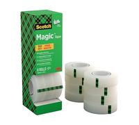 Scotch Ruban adhésif Magic Tape invisible 19 mm x 33 m – Lot 7+1 offert