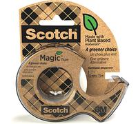 Scotch Magic Tape Greener Choice Ruban adhésif avec distributeur recyclé 19 mm x 15 m