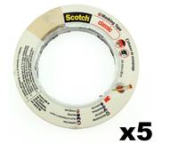 Scotch Masking Bande Original Peinture Maison Painters 24mm X 50m - 5 Rouleaux