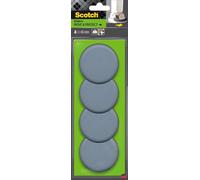 Scotch Move & Protect Sliders Diameter 65 Mm, 4 Pieces, Grey, 500 Kg