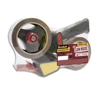 SCOTCH Pack Dévidoir d'emballage métal avec frein réglable et 2 rouleaux adhésif 50 microns Havane BP503