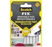 Scotch®Fixe Tout Repositionnable 36 Pastilles Gris Pastilles 11x15mm