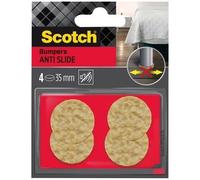 SCOTCH - Patin antiglisse - Caoutchouc - Rond - Ø 35 mm - Naturel - Lot de 4