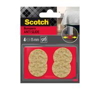 Scotch®Patin caoutchouc naturel non adhésif Naturel Ø 35 mm
