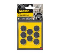 Scotch®Patin feutre bi-matière adhésif arrondi Gris / Blanc Ø 22 mm