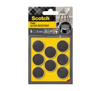 Scotch Patin en feutre bi-matière adhésif arrondi Gris/Blanc Ø25 mm