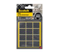 Scotch Patin glisseur Feutre bimatière adhésif ultra-résistant bord arrondi 24 x 22 mm Lot de 12