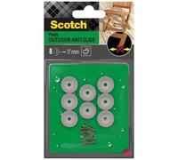SCOTCH - Patin glisseur - À visser - Plastique - Ø 17 mm - Lot de 8