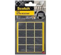 SCOTCH - Patin glisseur - Adhésif - Feutre bimatière - Ultra-résistant - 24 x 22 mm - Lot de 12