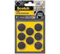 SCOTCH - Patin glisseur - Adhésif - Feutre bimatière - Ultra-résistant - Ø 25 mm - Lot de 8