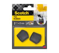Scotch® Patins enveloppants en caoutchouc, noir - Ø 25 mm