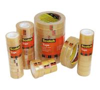 Scotch Ruban adhésif transparent - 10 rouleaux (15 mm x 10 m) - pour école, maison et bureau
