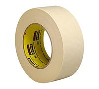 Scotch Ruban adhésif de masquage papier crêpé spécifique 202B, Chamois, 30 mm x 50 m