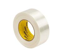 Scotch Ruban adhésif de renforcement et cerclage 8981, Transparent, 19 mm x 50 m - Lot de 48