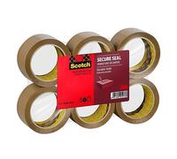 Scotch Ruban adhésif d'emballage - havane - 50 mm x 66 m - 6 rouleaux