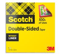 SCOTCH Ruban adhésif double face, 12 mm x 33 m, en boîte individuelle