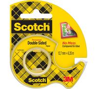 Scotch® ruban adhésif double face 136D-MDOEU, 12,7 mm x 6,3 m, 1 rouleau sur dévidoir manuel/paquet | Paquet (1 rouleau)