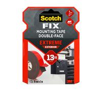 Scotch Ruban de montage extérieur 3M Scotch-Fix Extreme 19 mm x 5 m – Tient jusqu'à 13 kg – 1 morceau