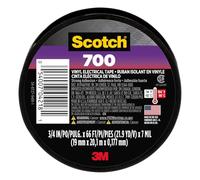 Scotch Ruban adhésif électrique en vinyle, noir, 1,9 cm x 20,1 m, 1 rouleau