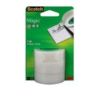 Scotch Ruban adhésif magique Invisible 3 roulea…