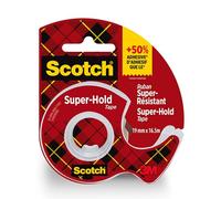 Scotch Ruban Adhésif Super-Résistant, 1 Rouleau avec Dévidoir Manuel, 19 mm x 16,5 m - Ruban Adhésif Transparent à Usage Général pour l'Ecole, la Maison et le Bureau