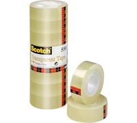 Scotch Ruban adhésif transparent 550 – Usage général – 8 rouleaux (19 mm x 33 m)