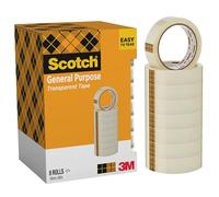 Scotch Ruban adhésif 508 transparent – 8 rouleaux (19 mm x 66 m)