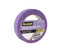 Scotch Ruban de masquage avancé pour surface délicate, 24 mm x 41 m, pour peinture délicate et décoration intérieure, ruban de peintre pour papier peint et meubles, sources contrôlées PEFC