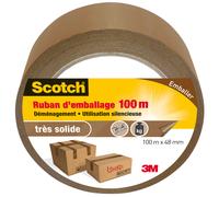 Scotch Ruban d'emballage adhésif Très solide 48 mm x 100 m Marron