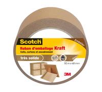Scotch®Ruban d'Emballage Kraft Kraft 50m x 48mm