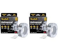 Scotch Ruban Nano Gel Double Face Universel, Transparent, 1 Rouleau (30 mm x 3 m) - Extra Fort, Lavable, Amovible et Sans Traces (Lot de 2)
