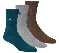 Scotch & Soda Non Terry Ribbed Crew Socks 3 Pairs Multicolore EU 35-42 Homme