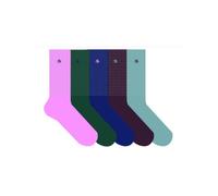 Scotch & Soda 5pk Mens 1/2 Terry Cotton Blend Gift Set Box Chaussettes, Vert Moyen 305, Taille Unique Homme