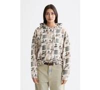 Scotch & Soda All Over Printed Oversized Fit Hoodie Art Dept Collage Grey Taille: L | Sweatshirts à capuche Outlet | Femme | Gris