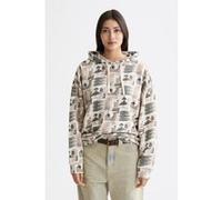 Scotch & Soda All Over Printed Oversized Fit Hoodie Art Dept Collage Grey Taille: S | Sweatshirts à capuche Outlet | Femme | Gris