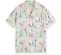 Scotch & Soda Allover Printed Viscose Short Palmtree Hawaii Aop Taille: S | Casual chemises Outlet | Homme
