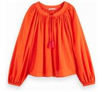 Scotch & Soda Balloon Sleeve Top Candy Red Taille: 36 | Chemisiers Outlet | Femme | Rouge
