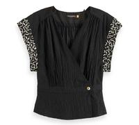 Scotch & Soda Blouse à Manches Courtes Wrap