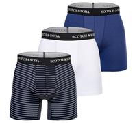 Scotch&Soda Boxer, 3er Paquet - Solide Coton Stretch