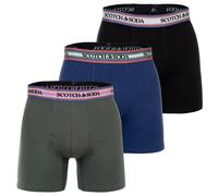 Scotch&Soda Boxer, 3er Paquet - Solide Coton Stretch