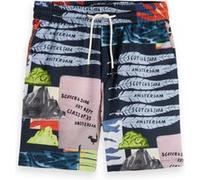 Scotch & Soda Boy All-over Printed Shorts Art Dept Collage Anthracite Taille: 10 | Vêtements de Bain Outlet | kids