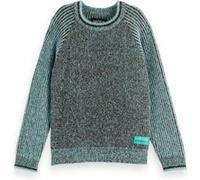 Scotch & Soda Boy Regular-fit Contrast Raglan-sleeve Pullover Agate Green/ Taille: 8 | Pulls Outlet | kids | Vert