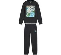 Scotch & Soda Boys Graphic Crewneck & Jogger Set Black/red Taille: M | Pulls Outlet | kids | Le Noir