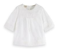 Scotch & Soda Broderie Angaise & Clip Jacquard Top Off White Taille: 10 | Outlet | kids | Blanche