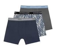 Scotch & Soda Ssfa25m156476 Brief Boxers 3 Units Bleu,Gris S Homme