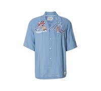 SCOTCH & SODA Chemise 'The 40th Annive' bleu clair / jaune / bourgogne / blanc, Taille L