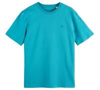 Scotch & Soda Chest Artwork T-Shirt, Bleu Sarcelle de Tahiti 410, XL Homme