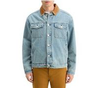 Scotch & Soda Cord Collar Indigo Teddy Jacket Washed Indigo Taille: S | Vestes en jeans Outlet | Homme | Bleu
